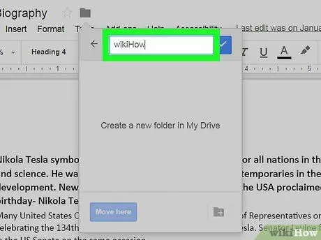 Buat Folder di Google Documents Langkah 6