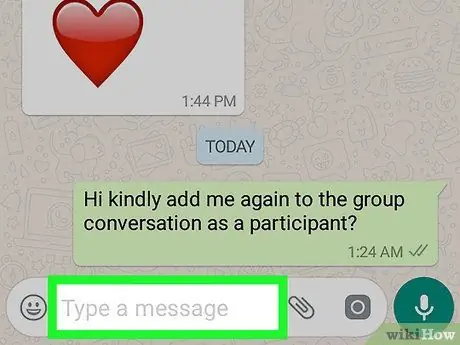 Χρήση εφέ κειμένου στο WhatsApp στο Android Βήμα 3