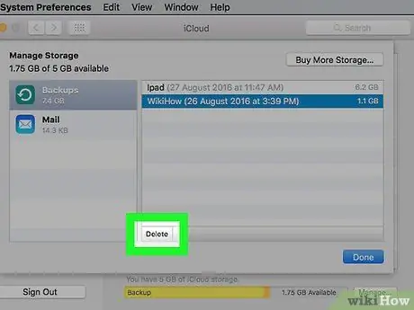 Suprimiu les aplicacions de l'iCloud Pas 19