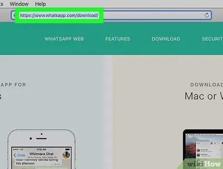 WhatsApp'ı Mac veya PC'ye yükleyin Adım 1