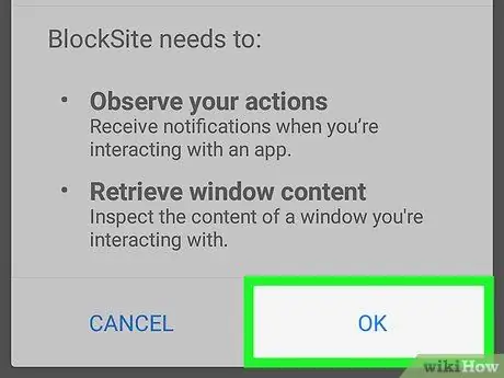 Veebisaitide blokeerimine Chrome'is Androidis 7. toiming