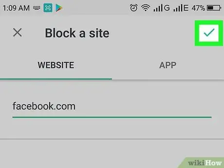 Blokirajte web stranice u Chromeu na Androidu Korak 10