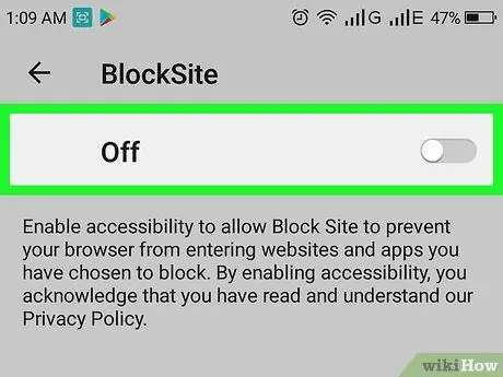 Bloquear sitios web en Chrome en Android Paso 6