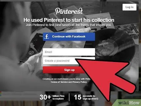 Koble kontoene dine til Pinterest Trinn 1