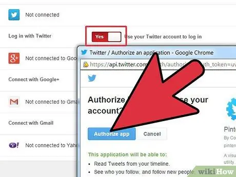 Koble kontoene dine til Pinterest Trinn 4