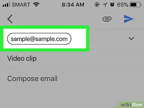 Email Klip Video melalui Gmail Langkah 5