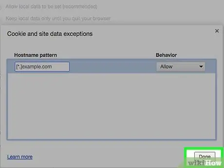 Afegiu un lloc web als llocs de confiança Pas 9