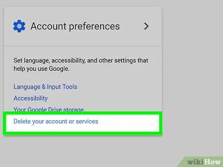 Suprimiu un compte de Google o Gmail Pas 4