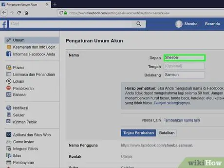 Buat Akaun Nama Tunggal di Facebook Langkah 12