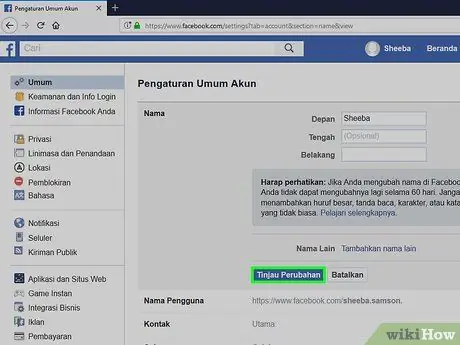 Buat Akaun Nama Tunggal di Facebook Langkah 14