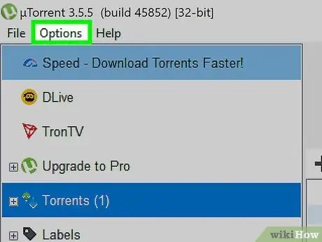 UTorrent -dən 25 -ci addımı daha sürətli edin