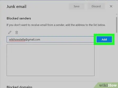 Blokker en kontakt på Outlook Mail Trinn 12