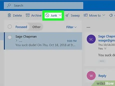 Outlook Posta Adım 17'de Bir Kişiyi Engelleyin