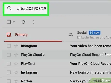 Cari berdasarkan Tanggal di Gmail Langkah 2