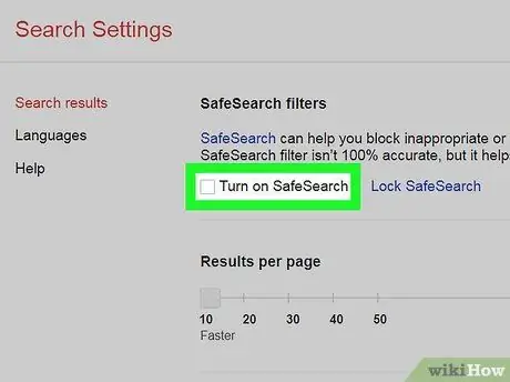 Isključite Google Safesearch korak 2