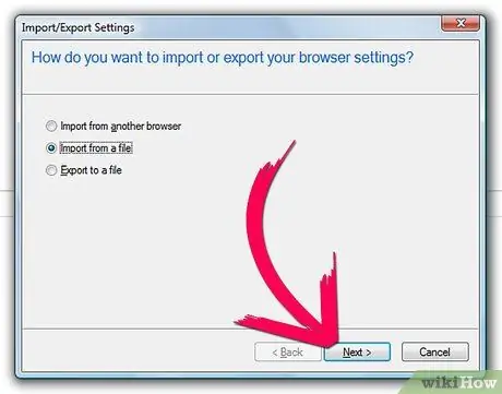 Importeu els preferits a Internet Explorer Pas 4