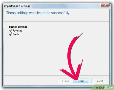 Import Favorites Into Internet Explorer Step 9