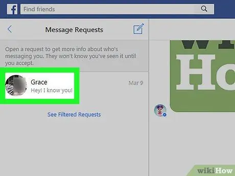 Pogledajte Poruke od prijatelja koji nisu prijatelji na Facebook Messengeru na računaru ili Mac -u Korak 5