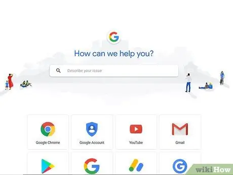 Liên hệ với Google Bước 1