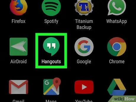 Delete a Message in Google Hangouts Step 1