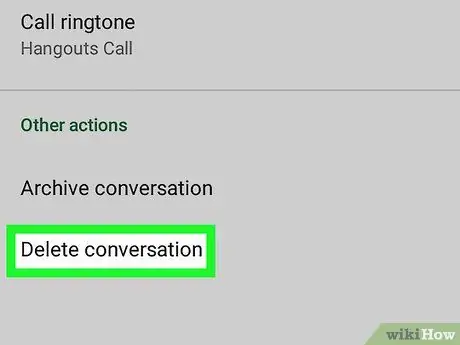 Usuń wiadomość w Google Hangouts Krok 5