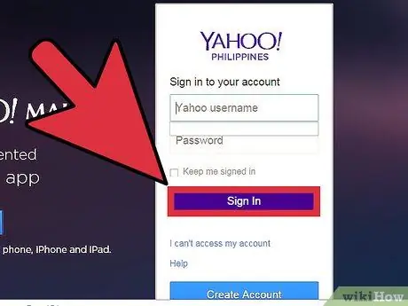 Yahoo -da bir e -poçt ünvanını bloklayın! Addım 1