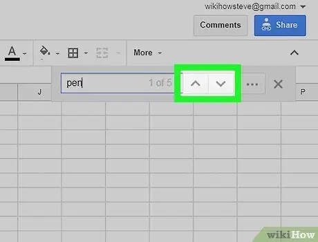 Zoeken in Google Spreadsheets op pc of Mac Stap 5