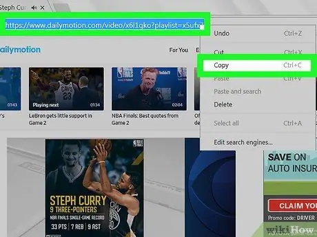 Download video's van Dailymotion Stap 1