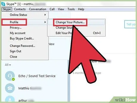 Zmeňte svoj obrázok v programe Skype, krok 2