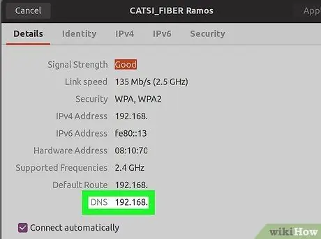 DNS тохиргоог шалгах 33 -р алхам