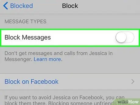 เลิกบล็อกใครบางคนใน Facebook Messenger ขั้นตอนที่ 6