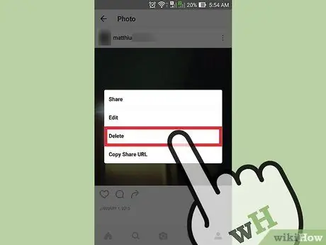 Suprimiu una publicació d'Instagram Pas 6