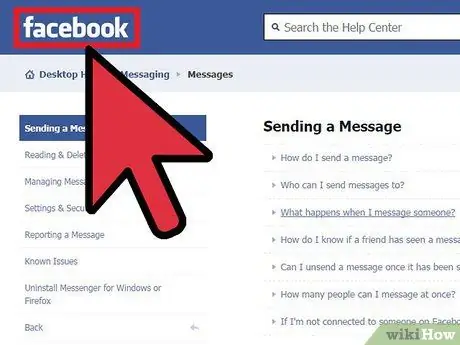 Send Messages on Facebook Step 2