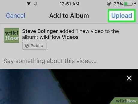 Shtoni video në një album fotografik në Facebook Hapi 9