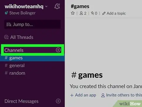 Slack Adım 9'da Bir Kanal Bırakın