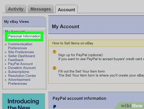 Eliminar una tarjeta de crédito de eBay en PC o Mac Paso 4