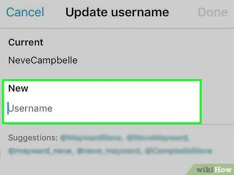 Schimbați-vă numele de utilizator Twitter Pasul 7