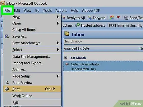 Outlook-e-mails opslaan als PDF op pc of Mac Stap 3