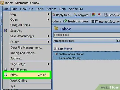 Simpan E-mel Outlook Sebagai PDF pada PC atau Mac Langkah 4