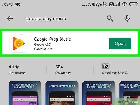 Muziek kopen op Android Stap 2