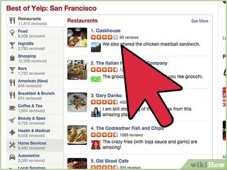 Edit atau Hapus Ulasan yang Diposting di Yelp Langkah 1