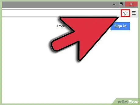 Add a Bookmark on Google Chrome Step 1