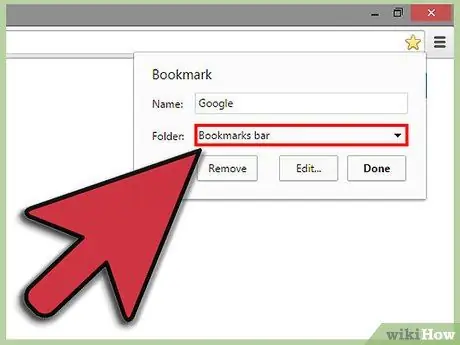 Add a Bookmark on Google Chrome Step 2