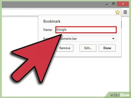 Add a Bookmark on Google Chrome Step 3