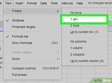 Krijoni një kokë në Google Sheets në PC ose Mac Hapi 8