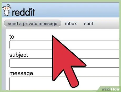 إرسال رسائل على Reddit الخطوة 4