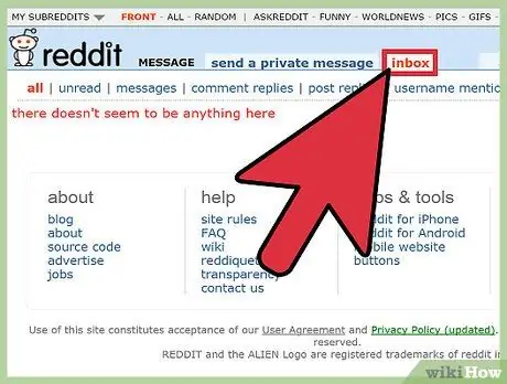 Siųskite žinutes naudodami „Reddit“5 veiksmą