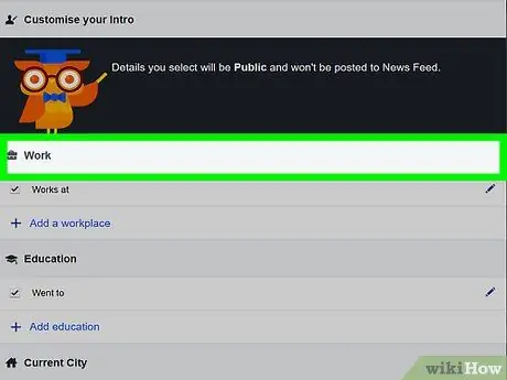 Lägg till arbete på Facebook Steg 5