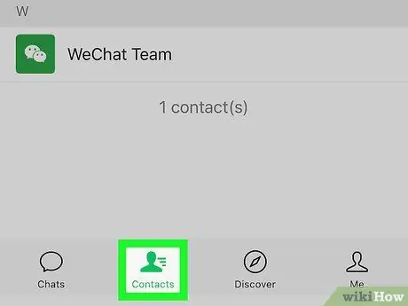 Videohívás kezdeményezése a WeChat 2. lépésében