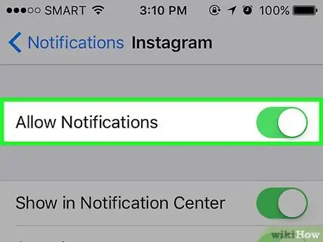 I-on o I-off ang Mga Abiso sa Instagram Hakbang 4